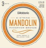 D'Addario EJ74-3D Mandolin húr