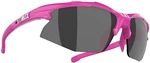 Bliz Hybrid Small 52808-41 Matt Pink/Smoke w Silver Mirror plus Spare Lens Orange And Clear Lunettes vélo