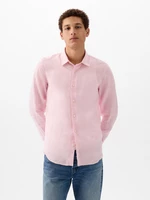 Light pink men's linen shirt GAP