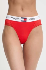 Tangá Tommy Jeans červená farba,UW0UW05159