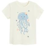 Tričko s krátkým rukávem s medúzou -bílé - 92 WHITE