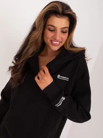 Black long-sleeved sweatshirt