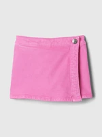 Ružová dievčenská džínsová kraťasová sukňa GAP