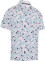 Callaway Florida Abstract Geo Mens Bright White XL Polo