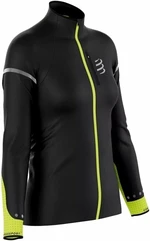 Compressport Hurricane Windproof Flash W Black/Fluo Yellow M Bežecká bunda