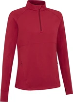 Callaway Lightweight Knit Heathered 1/4 Zip Top Red Heather M