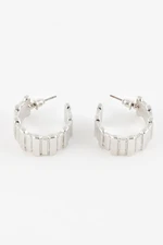 DEFACTO Women's Silver Hoop Earrings