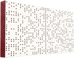 Mega Acoustic FiberPRO120 Binary Diffuser White/Dark Red Absorpčný drevený panel