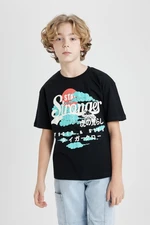 DEFACTO Boys Oversize Fit Crew Neck Printed Short Sleeve T-Shirt