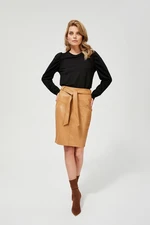 Skirt made of imitation leather