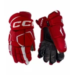 CCM Tacks AS-V PRO Red/White Senior 13 inch hockey gloves