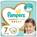 PAMPERS Premium Care velikost 7, 15kg+, 32 ks