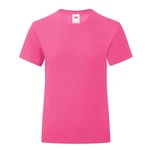 Pink Girls' T-shirt Iconic Fruit of the Loom