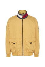 Tommy Jeans Bunda - TJM COTTON FLAG COLLAR BOMBER žltá