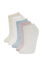 DEFACTO Women's 5-Piece Cotton Booties Socks