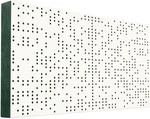 Mega Acoustic FiberPRO120 Binary Diffuser White/Green Absorbent Holzplatte