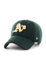 Vlněná kšiltovka 47 brand MLB Oakland Athletics zelená barva, s aplikací, B-PNTCU18WIS-DG