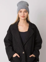 RUE PARIS Dark gray knitted hat