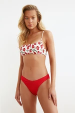 Trendyol Bikini Bottom - Red - Plain