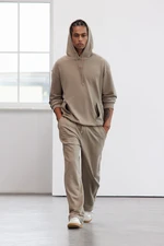 Trendyol Limited Edition Mink Oversize/Wide Cut Carpenter Sweatpants