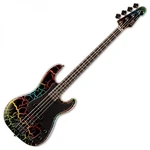 ESP LTD Surveyor '87 Rainbow Crackle Basse électrique