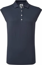 Footjoy Cap Sleeve Rib Knit Navy XS Camiseta polo