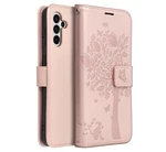 Flipové pouzdro Forcell MEZZO pro Samsung Galaxy A33 5G, tree rose gold