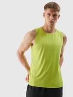 Pánský sportovní tank top regular z recyklovaných materiálů - šťavnatý zelený