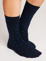 NOVITI Man's Socks SB004-M-09 Navy Blue