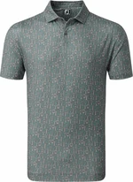 Footjoy Glass Print Mens Lava XL Rövid ujjú póló