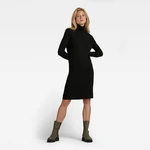 G-STAR Dress - Rib mock slim dress black