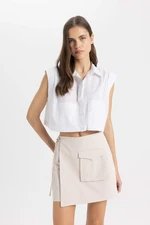 DEFACTO Gabardine High waist Short Leg Short