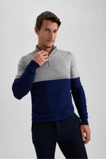 DEFACTO Slim Fit Stand Collar Sweater