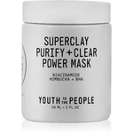 Youth To The People Superclay Purify + Clear Power Mask čistiaca pleťová maska 59 ml