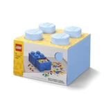 LEGO úložný box 4 s šuplíkem - světle modrá