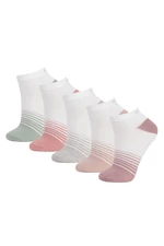 DEFACTO Women's 5-Pack Cotton Ankle Socks