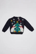 DEFACTO Baby Boy Christmas Themed Sweater