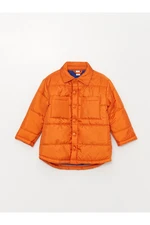 LC Waikiki Polo Collar Self Patterned Baby Boy Coat