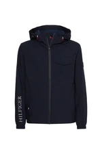 Tommy Hilfiger Bunda - TECH HOODED JACKET modrá