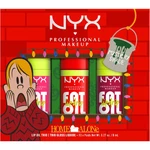 NYX Professional Makeup Home Alone Fat Oil Trio dárková sada na rty odstín 02 1 ks