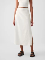 White women's linen skirt GAP