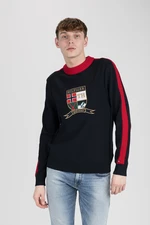 Tommy Hilfiger Sweater - BOLD ARTWORK SWEATER dark blue