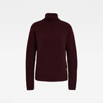 G-STAR Sweater - Addir roll loose knit wmn ls burgundy