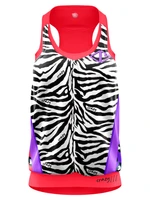 Women's Tank Top Crazy Idea Top Break Black/Zebra