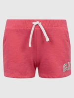 Pink girls' shorts logo GAP