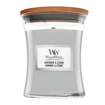 Woodwick Lavender & Cedar vonná sviečka 275 g