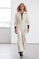 Trendyol Limited Edition Stone Belted Pocket Detailed Suede Jumpsuit