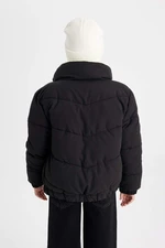 DEFACTO Girl's Plush Lined Puffer Jacket