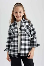 DEFACTO Girl Flannel Long Sleeve Shirt