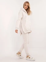 Light beige melange base set with trousers